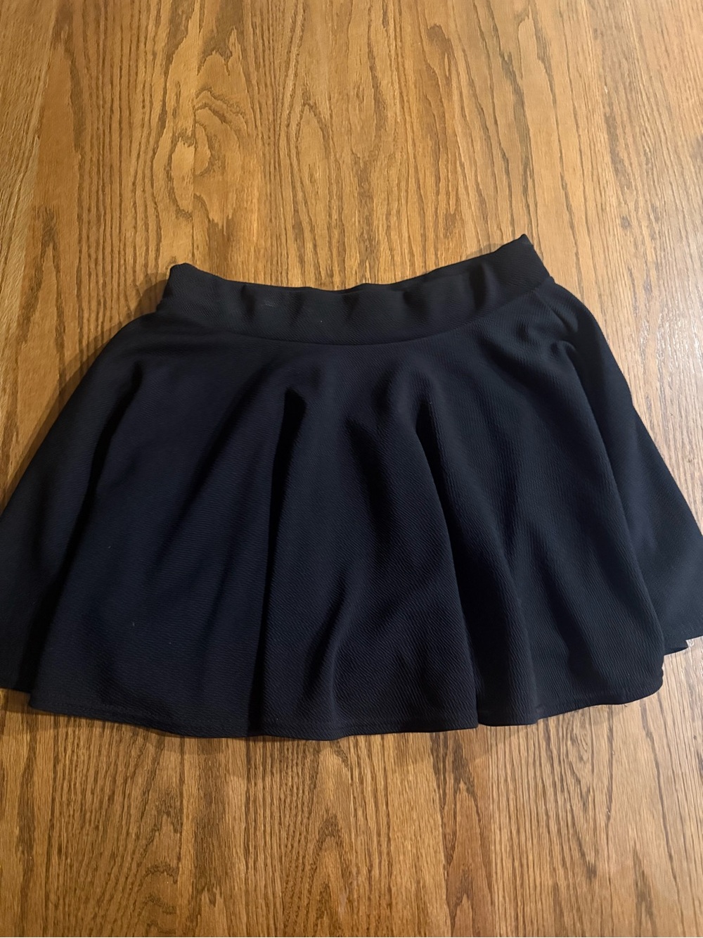 Black Flared Womens Skater Skirt